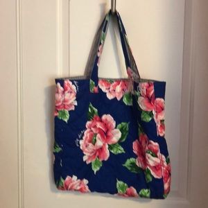 Large quilted tote bag